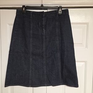 Dark Denim Skirt
